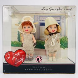 Barbie Collector Pink Label Kelly Doll Set Lucy Gets a Paris Gown 2008 Mattel