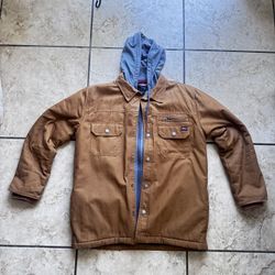 Dickies Fleece Hooded Duck Shirt Jacket