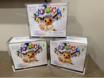 (3) Prismatic Evolutions Pokemon Center ETB - Sealed