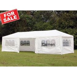 10x30 wedding party tent outdoor canopy teng with 8 side walls white FOR SALE