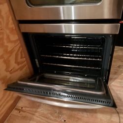 GE 30" stainless electric double wall 4 