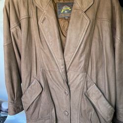 vintage Adventure Bound Originals brown leather jacket with Thinsulate lining