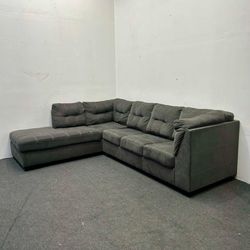 Ashley 2PC Sleeper Sectional Couch – Grey L-Shape Sofa | Retail $1400, Yours $600