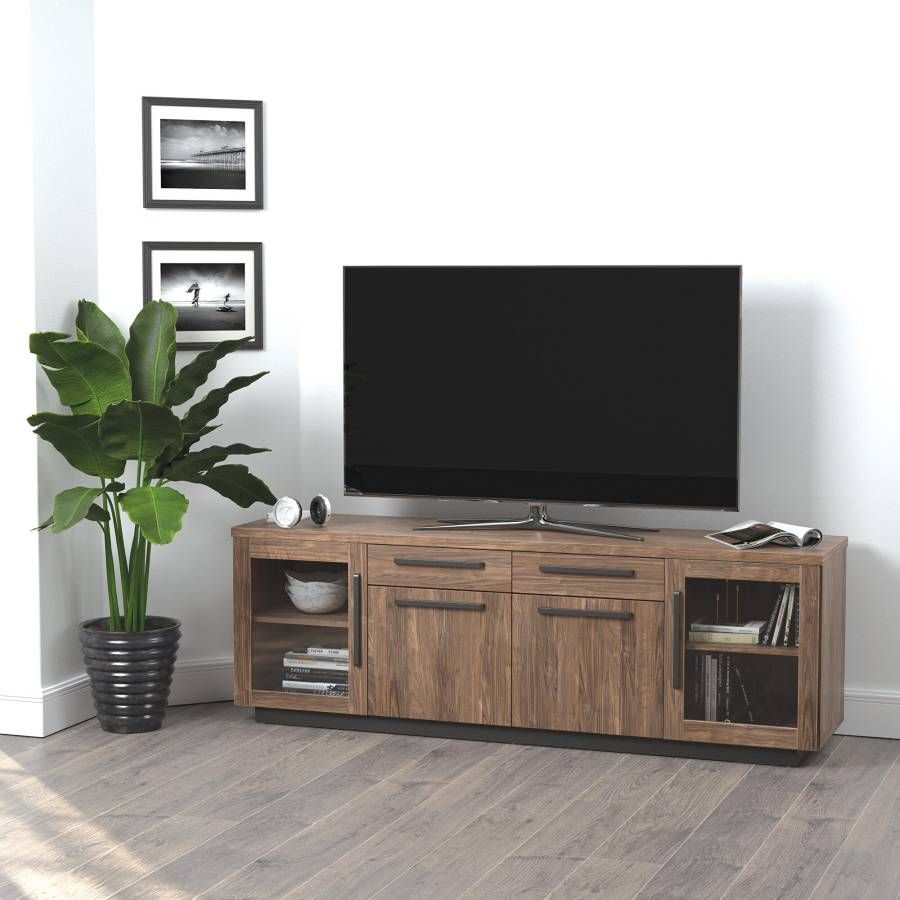 Brand New In Box 71" Wide Aged Walnut Coaster TV Stand Console,All Products : American Fashion Style Bags On Sale