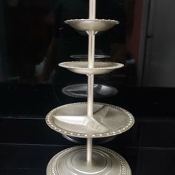 3 Tiered Heavy Cast Aluminum Trinket Tray