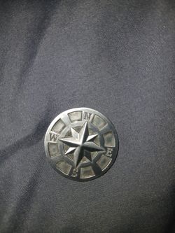 Compass Norticle Coin Metal Doable Sided