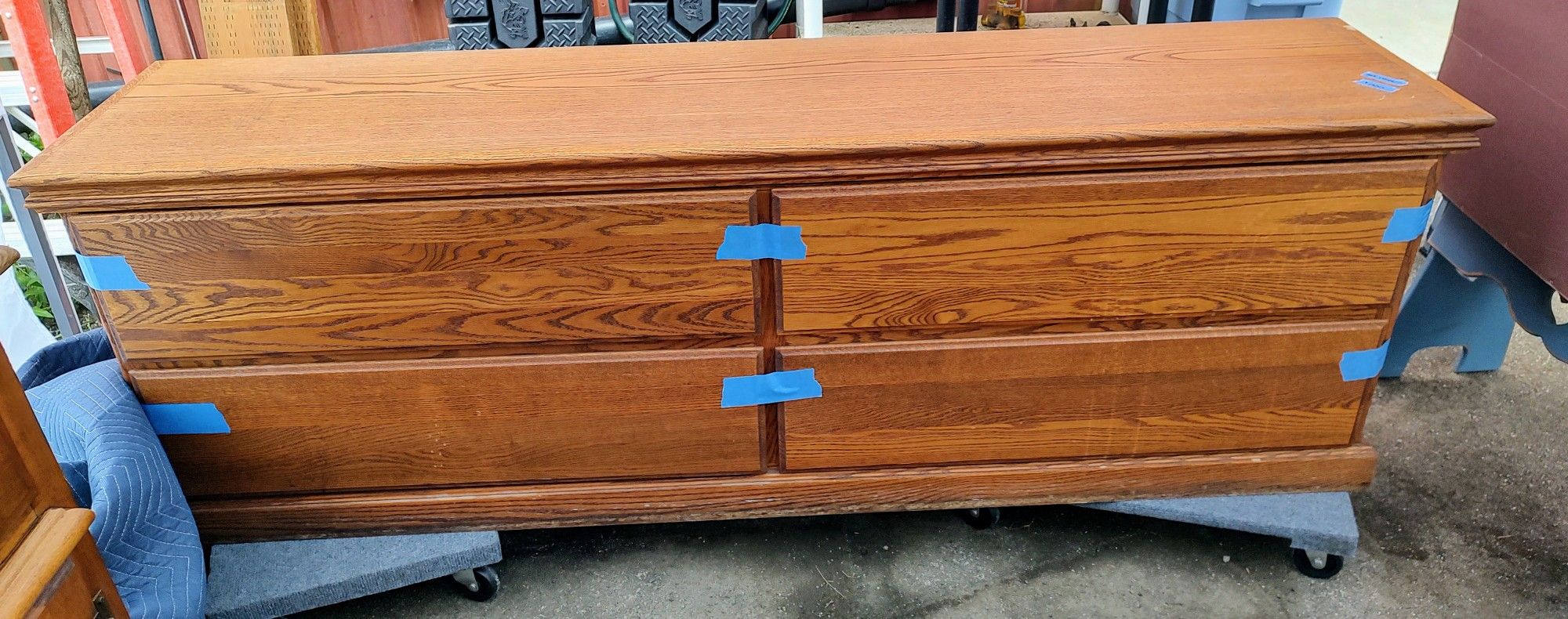 Oak Veneer Sideboard