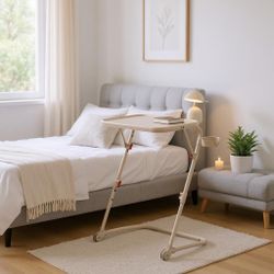 Homy Casa Baseline Adjustable Labtop Folding Sofa Table Desk, Beige