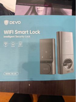 DEVO G5 Wi-Fi App Keypad Smart Door Lock, One-Time Code, Key/IC Card, Silver