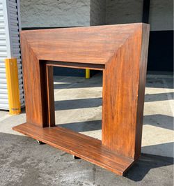 Modern Contemporary Fireplace Surround Crown Mantle