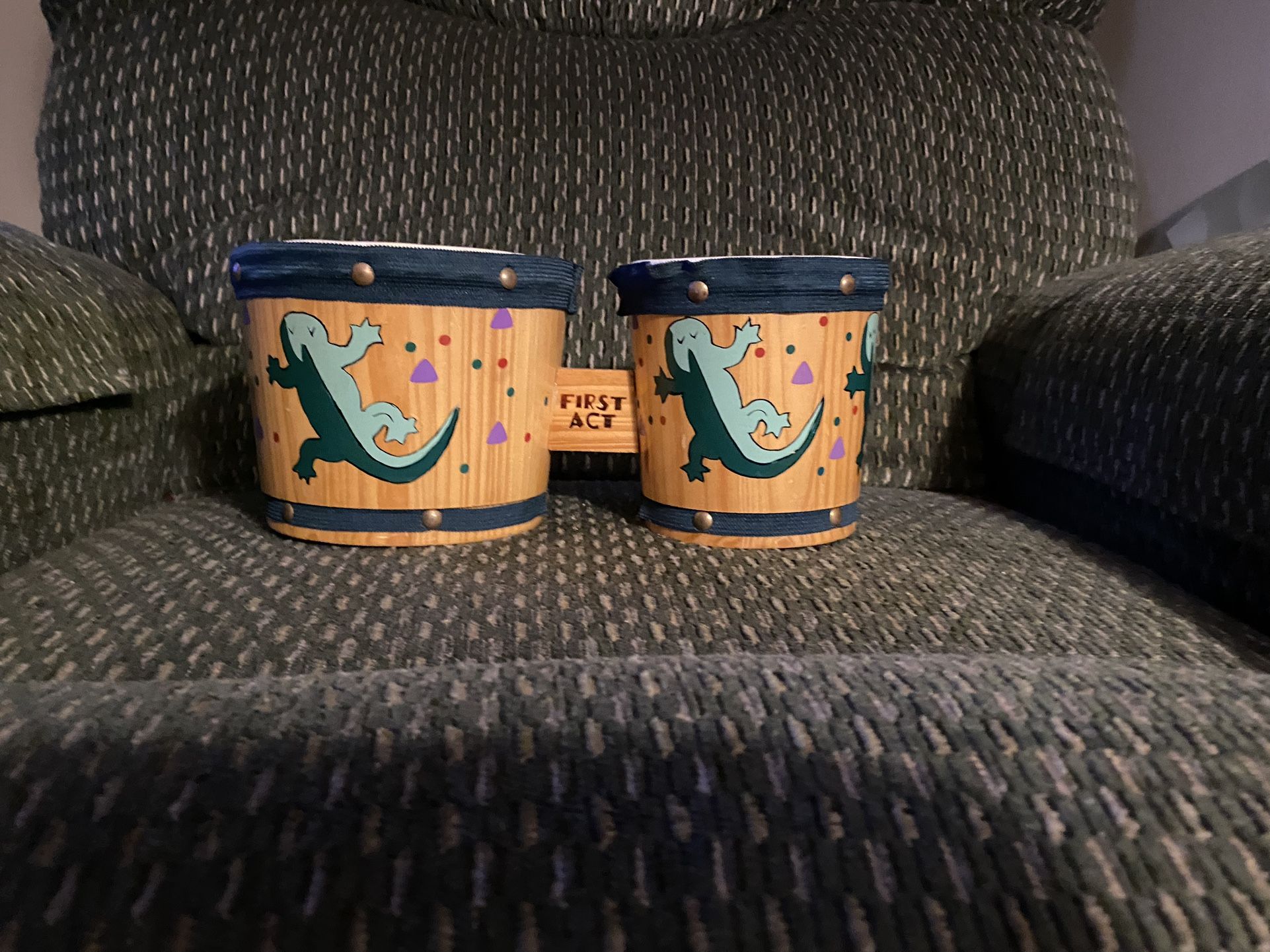 First Act, Discovery, Wood Bongo Drums