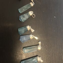 Fluorite natural stone pendant  new handmade each $50
