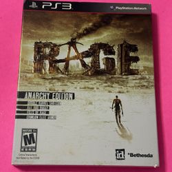 Rage Anarchy Edition PS3 Complete Game