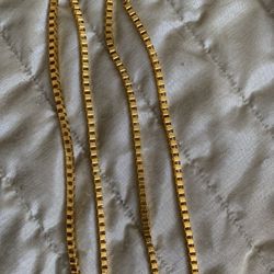 Plated Gold Necklace Brand New Very Elegant $39 , 26”-28”