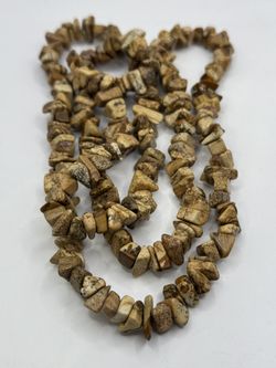 Picture Jasper Chip Necklace/No Clasp/30 Inches.