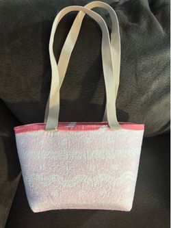 Cute light pink tote bag/Handmade‼️