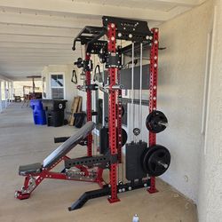 Functional Trainer / Squat Rack | Set of Weights | Adj Bench | Advance barbell | FREE DELIVERY 🚛