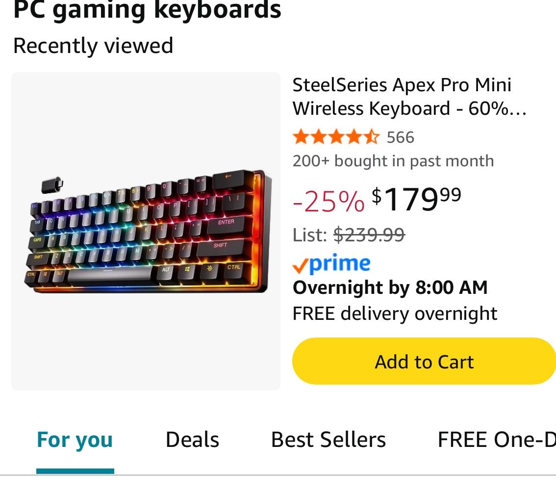 Gaming Keyboard Jen 2 Wireless Unopened.