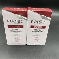 (2) Rooted Rituals Ginger Root + Vitamin E Cooling & Strengthening Tonic for Scalp