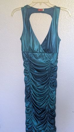Hombre glitter open back dress