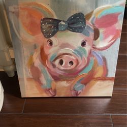 Cute Pig Canvas 