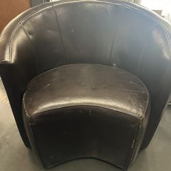 Round Brown Chair