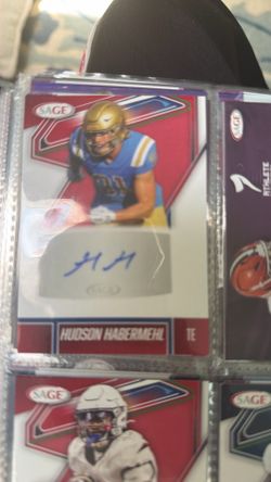 Signed football cards