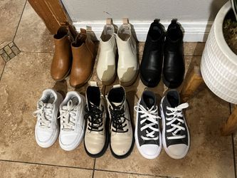 Girls Fall Winter Shoes  Size 12  Puma , Zara , Convers 