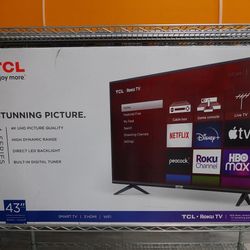 TCL 4-Series 43” 4K UHD LED Roku Smart Tv 