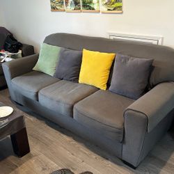Set Of 2 Gray Couches 