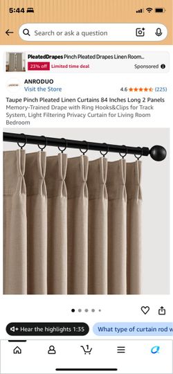 New in packaging taupe curtain panels 40x84x2