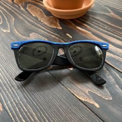 VINTAGE B&L RAY-BAN L1723 ELECTRIC BLUE PEARL STREET WAYFARER SUNGLASSES  