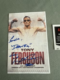 2022 Panini Chronicles UFC Origins Tony Ferguson Auto