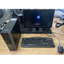 Dell Desktop And Monitor 