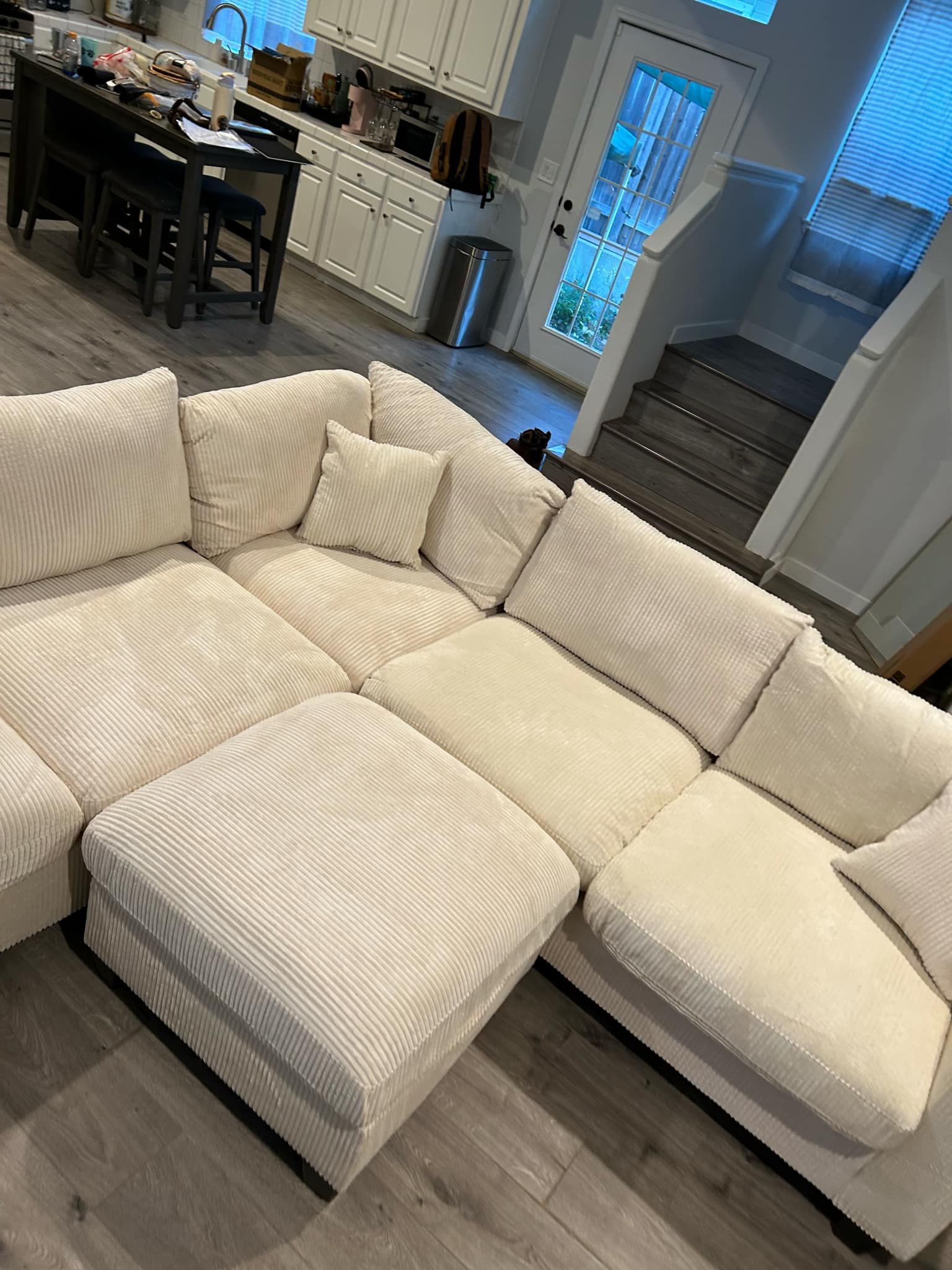 New Corduroy Sectional Couch! Includes Free Delivery 🚚! Finally Available!