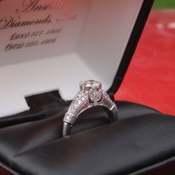 Platinum + Diamond Custom Designed Engagement Ring