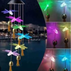 LED dragonfly wind chime, new: $