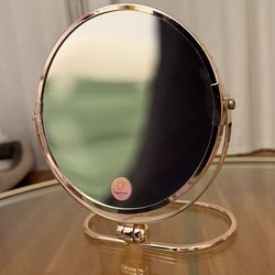 Rose Gold Makeup Mirror Portable Travel
