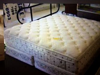 King pillow top mattress and box springs $250
