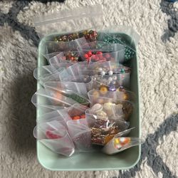 18 Bags Of Beads + 2 Bags Of Charms