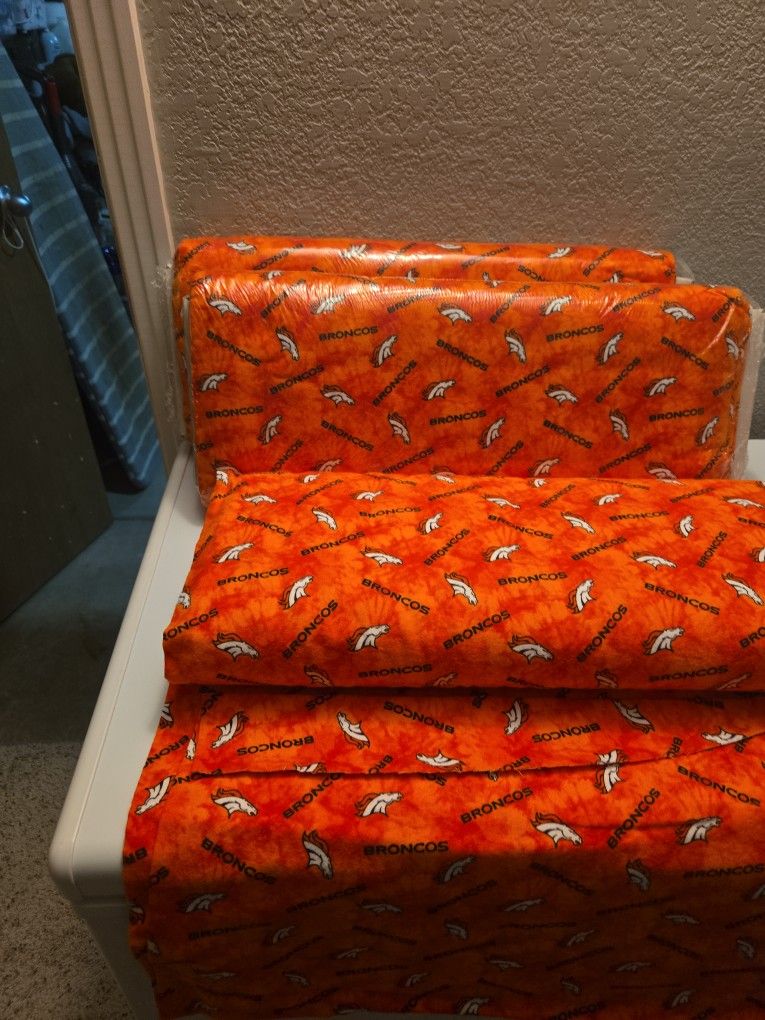 Denver Bronco Fabric 