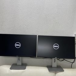 2 Dell Monitors 24 Inches With 2 HDMI Ports  And  2 Display Ports ( Model Number   U2414H)