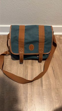Vintage Ralph Lauren Green Canvas Camera  Shoulder Bag 11.5 X 8 X 5