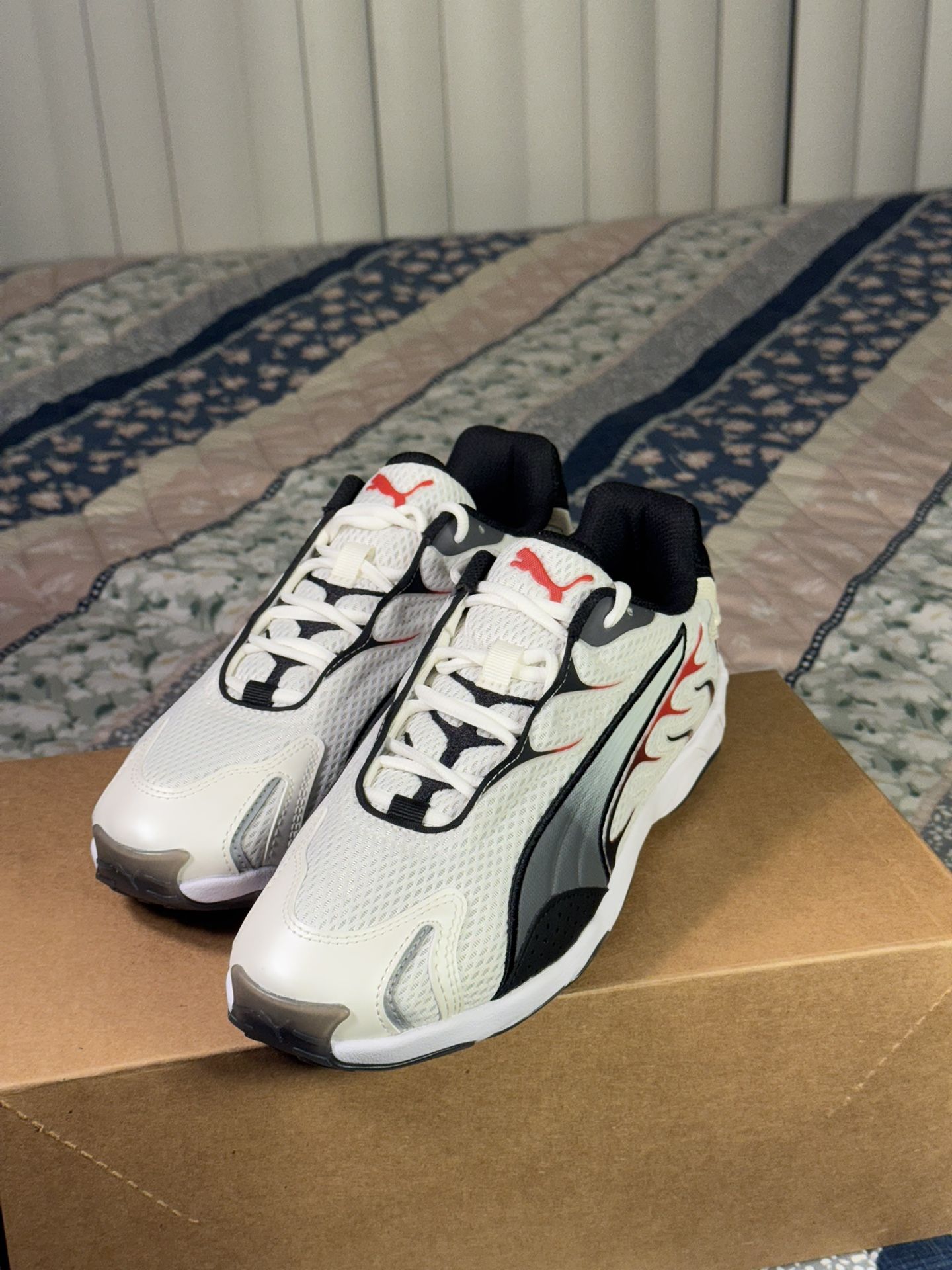 Puma Inhale Men’s Sneakers – US 8 – Warm White / For All Time Red – Brand New – Free Delivery