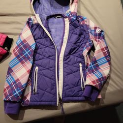 Girls Size 7/8 Winter Jacket Fur 
