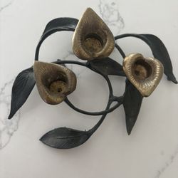 Brass Vintage Candle Holder 