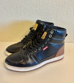 Levi's Z83133* Mens Stanton Burnished Black Hightop Sneaker Shoe Size 7.5 M