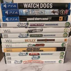 Wii, Ps4 And Computer Games 