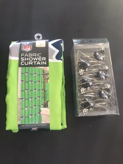 Seahawk Shower Curtain W/ Hooks
