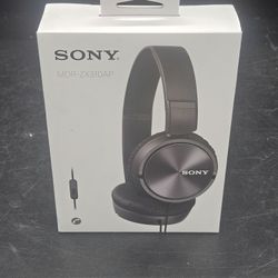 Sony ZX Series Wired On Ear Headphones Hands Free Microphone